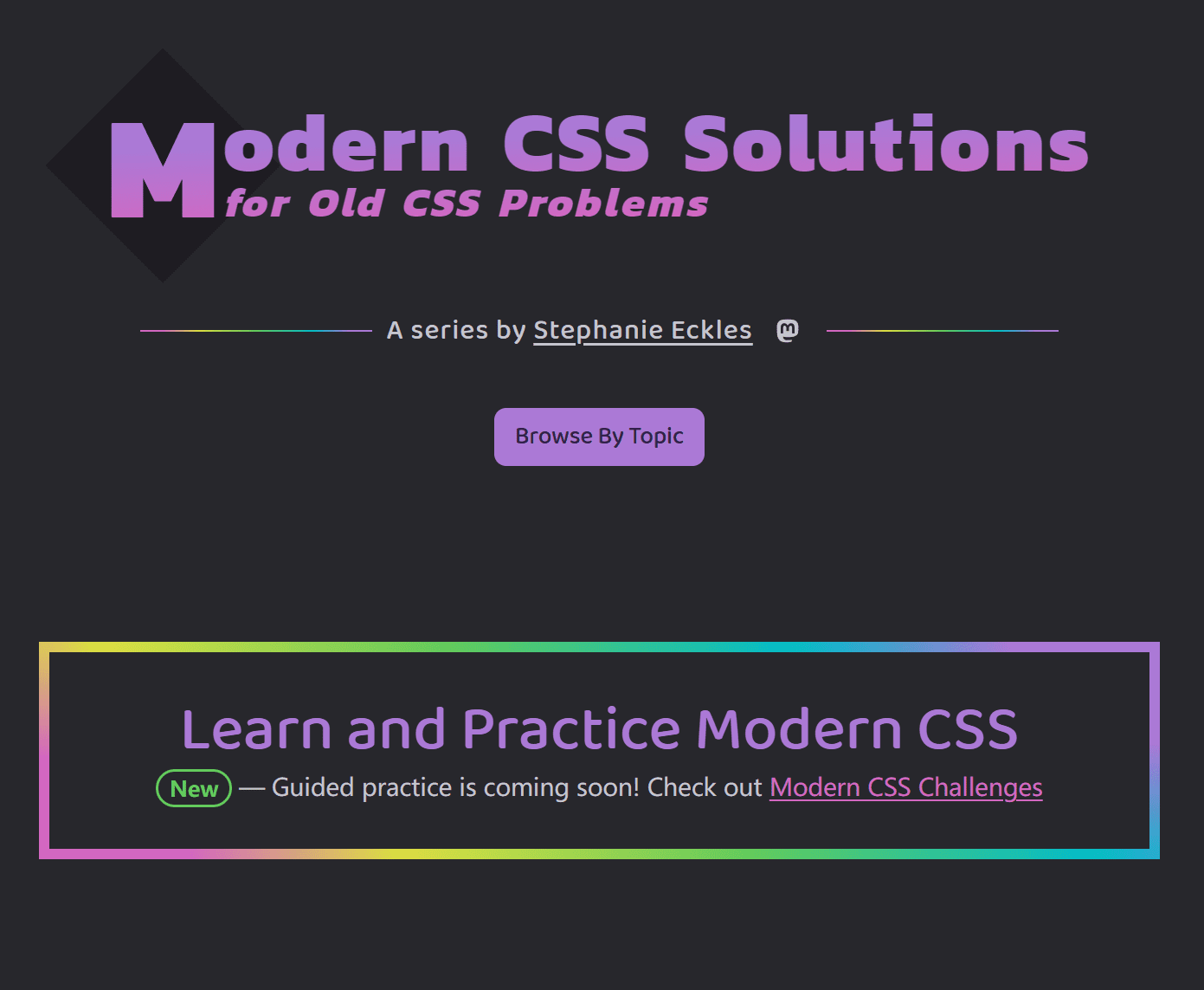 Modern CSS